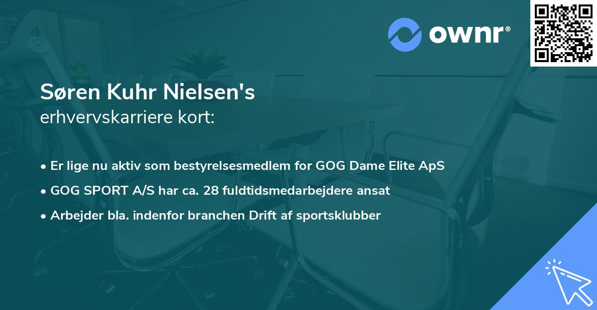 Søren Kuhr Nielsen's erhvervskarriere kort