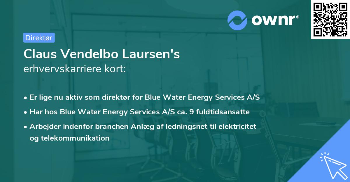 Claus Vendelbo Laursen's erhvervskarriere kort