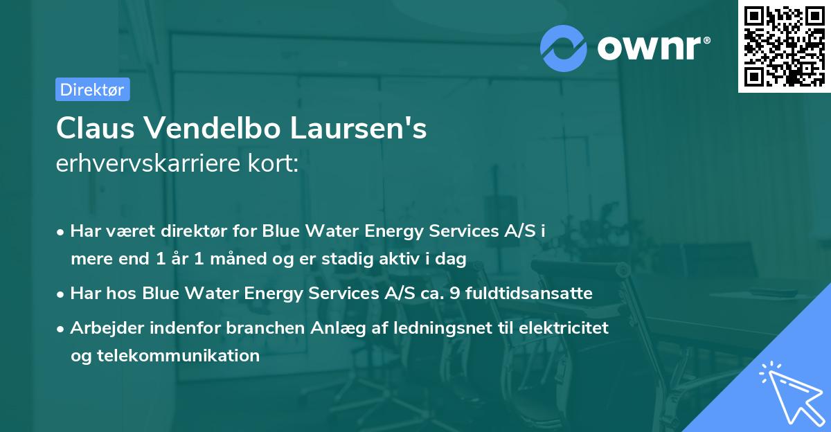 Claus Vendelbo Laursen's erhvervskarriere kort