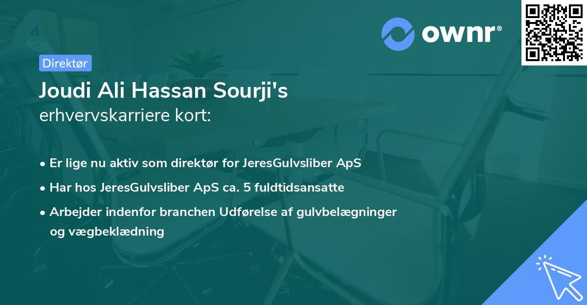 Joudi Ali Hassan Sourji's erhvervskarriere kort