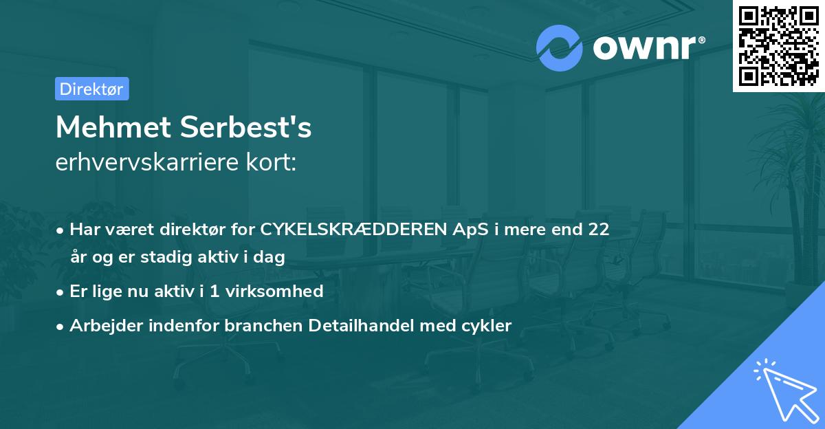 Mehmet Serbest's erhvervskarriere kort