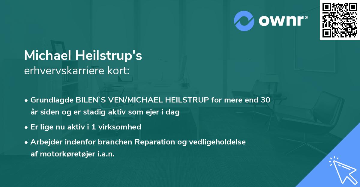Michael Heilstrup's erhvervskarriere kort