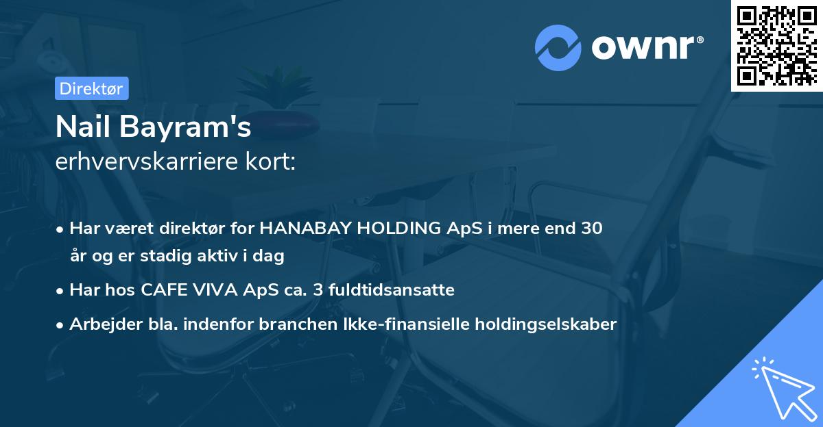 Nail Bayram's erhvervskarriere kort