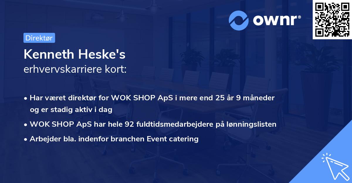 Kenneth Heske's erhvervskarriere kort