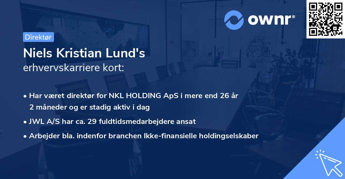 Niels Kristian Lund's erhvervskarriere kort