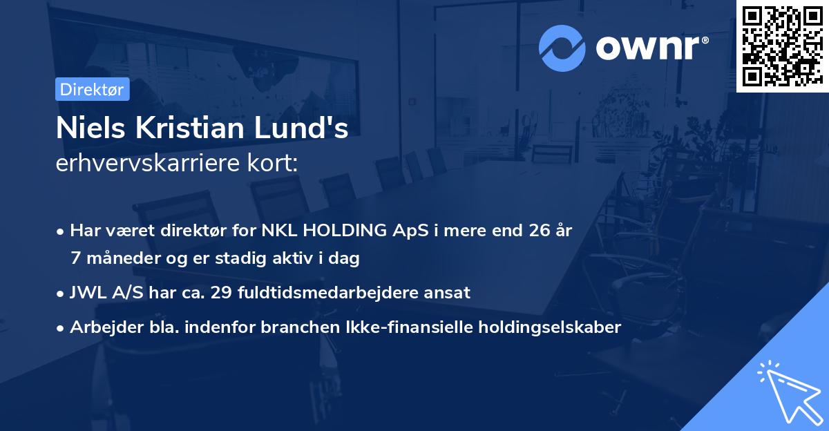 Niels Kristian Lund's erhvervskarriere kort