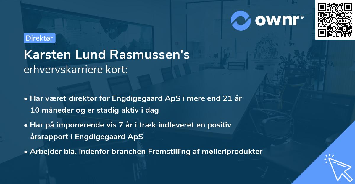 Karsten Lund Rasmussen's erhvervskarriere kort