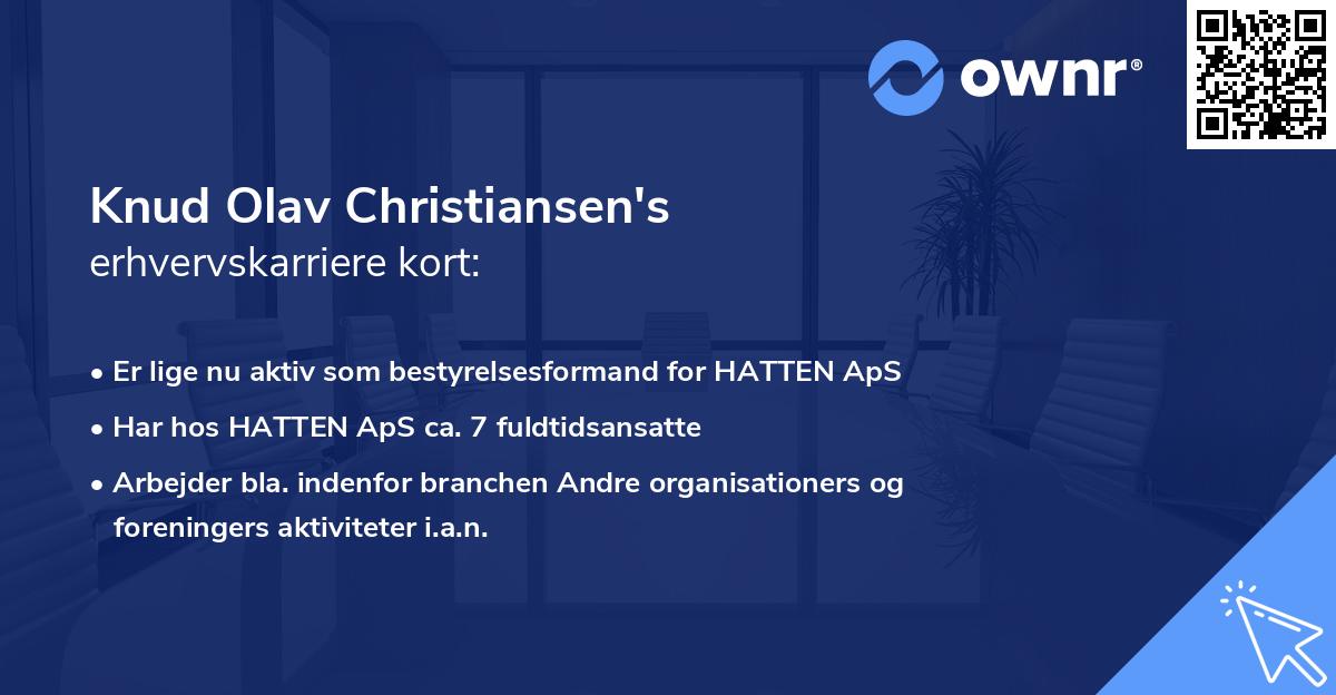 Knud Olav Christiansen's erhvervskarriere kort