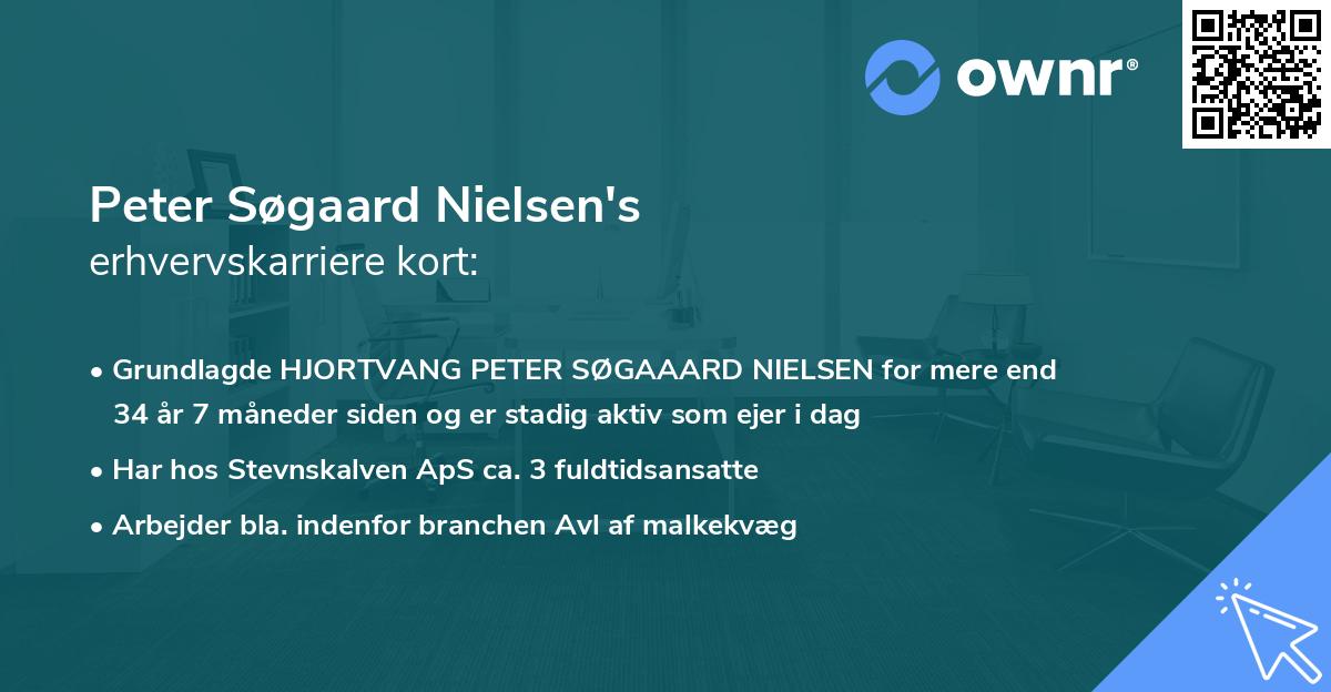 Peter Søgaard Nielsen's erhvervskarriere kort