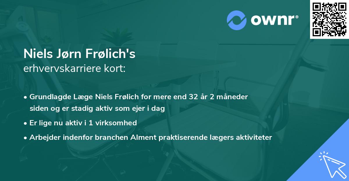 Niels Jørn Frølich's erhvervskarriere kort