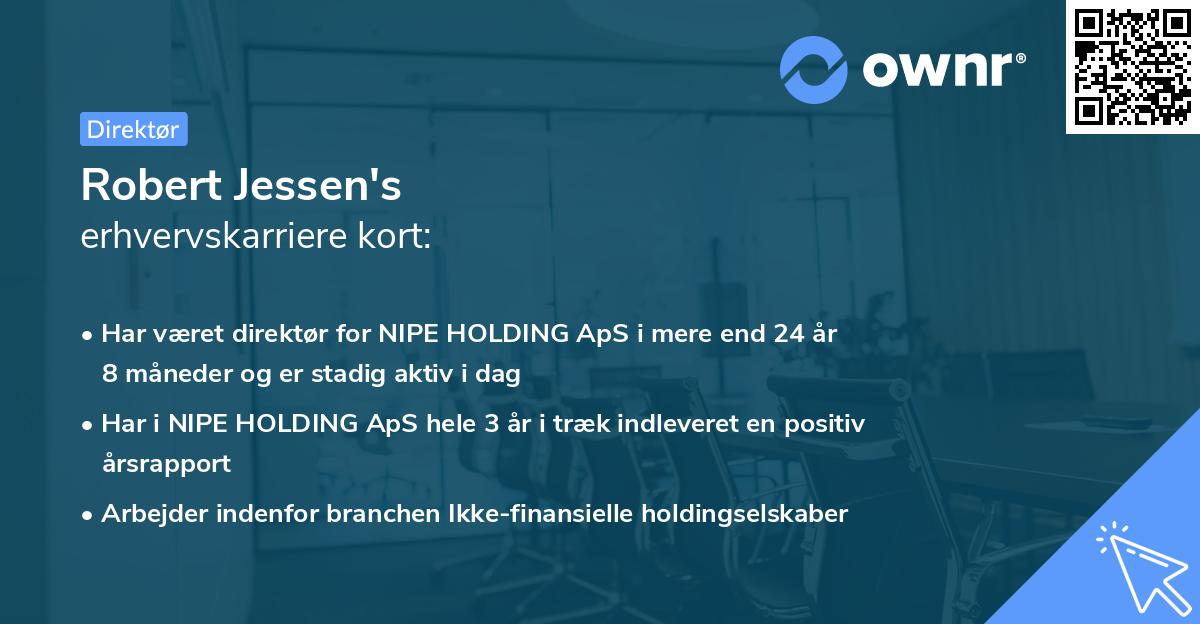 Robert Jessen's erhvervskarriere kort