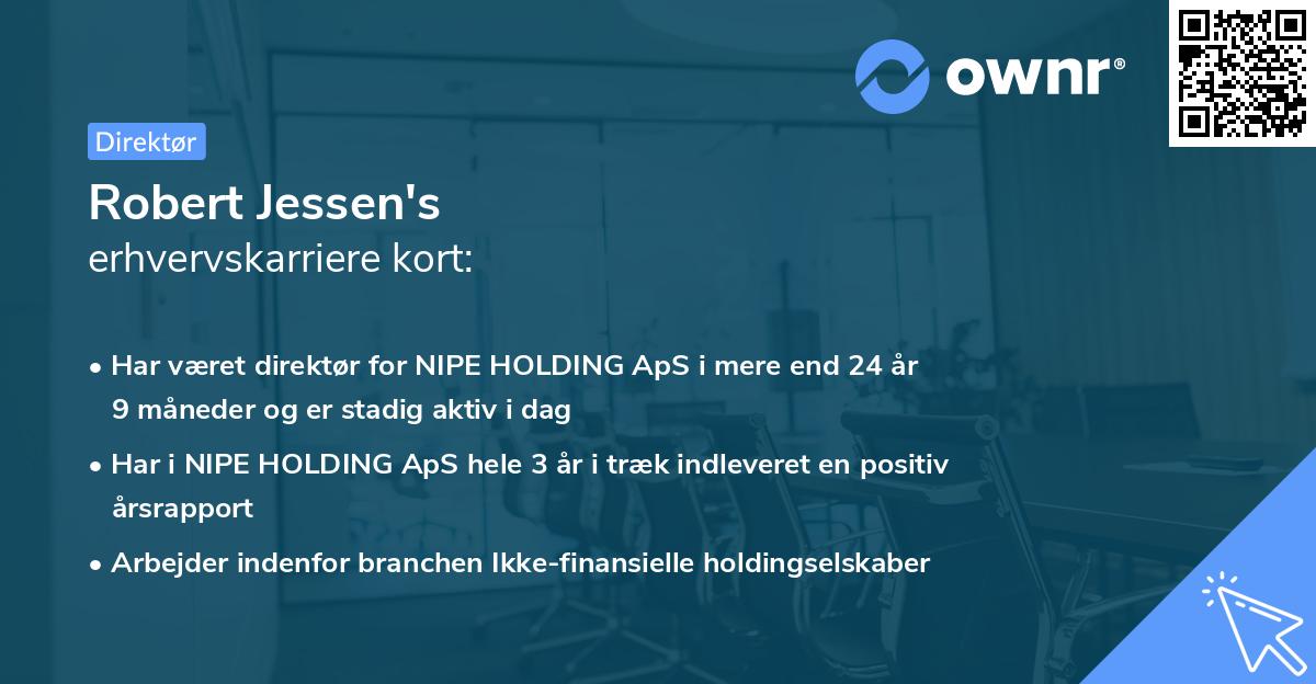 Robert Jessen's erhvervskarriere kort