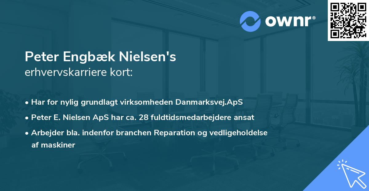 Peter Engbæk Nielsen's erhvervskarriere kort