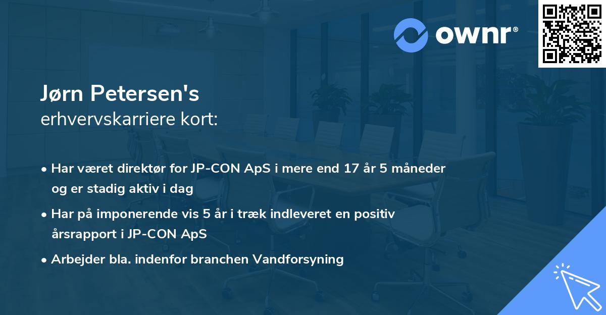 Jørn Petersen's erhvervskarriere kort