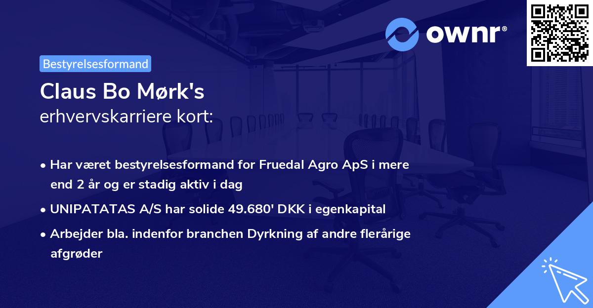 Claus Bo Mørk's erhvervskarriere kort