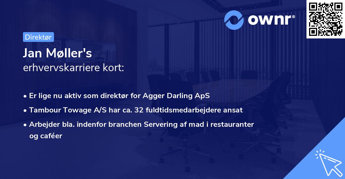 Jan Møller's erhvervskarriere kort