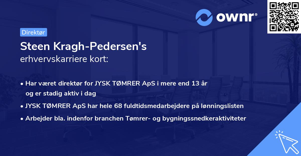 Steen Kragh-Pedersen's erhvervskarriere kort
