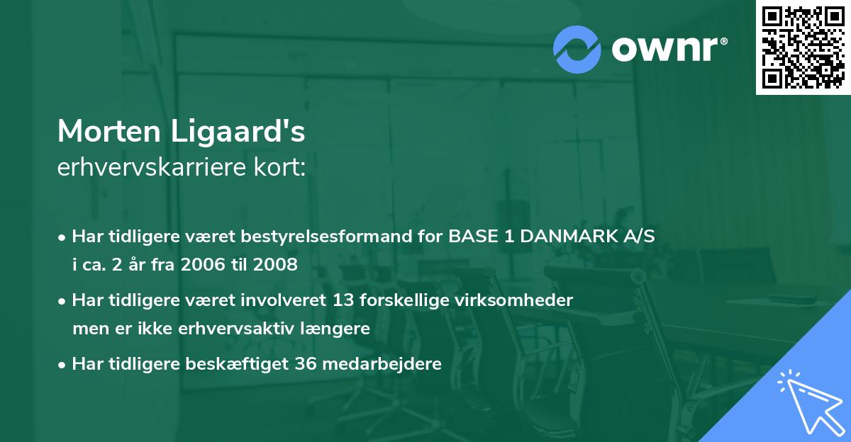Morten Ligaard's erhvervskarriere kort