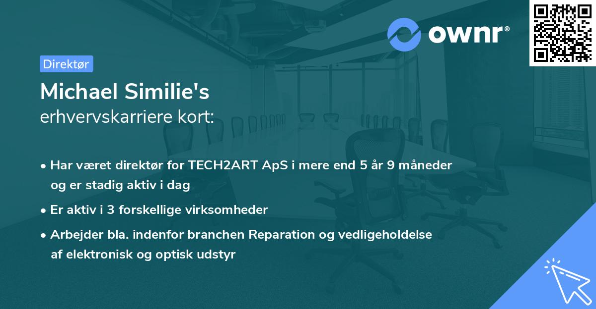 Michael Similie's erhvervskarriere kort