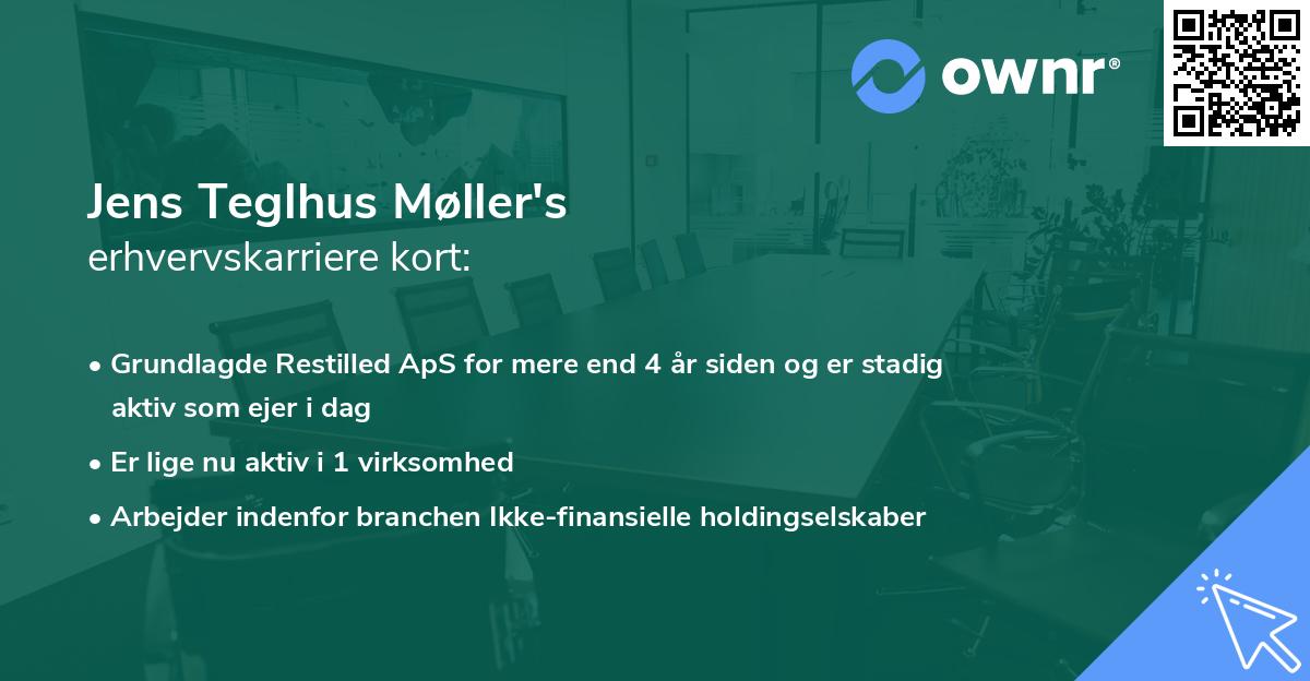 Jens Teglhus Møller's erhvervskarriere kort