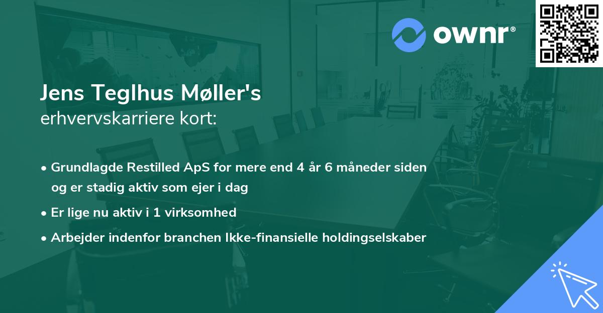 Jens Teglhus Møller's erhvervskarriere kort