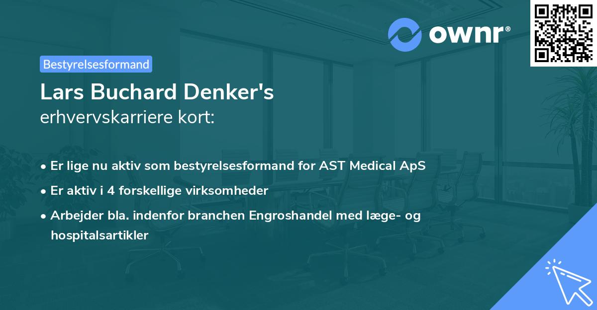 Lars Buchard Denker's erhvervskarriere kort
