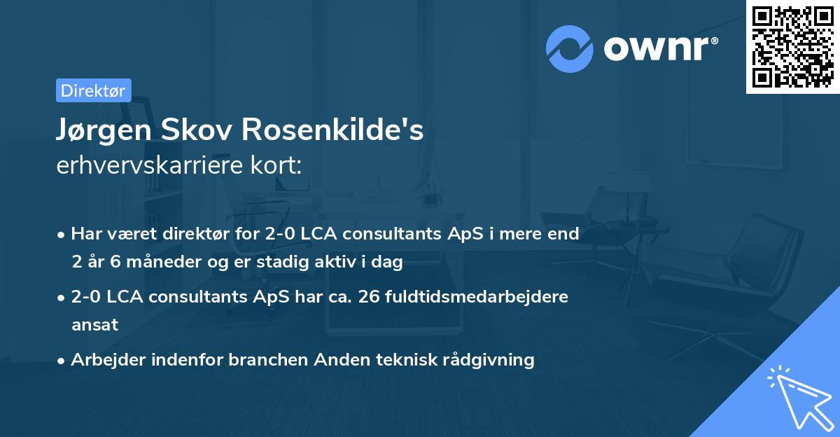 Jørgen Skov Rosenkilde's erhvervskarriere kort