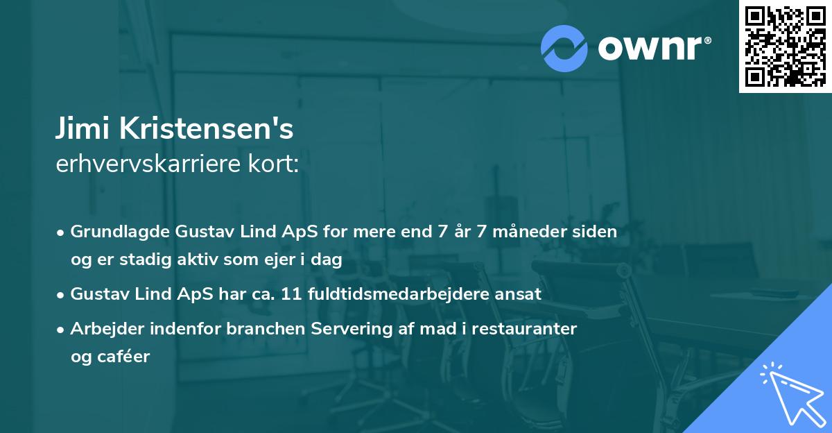 Jimi Kristensen's erhvervskarriere kort