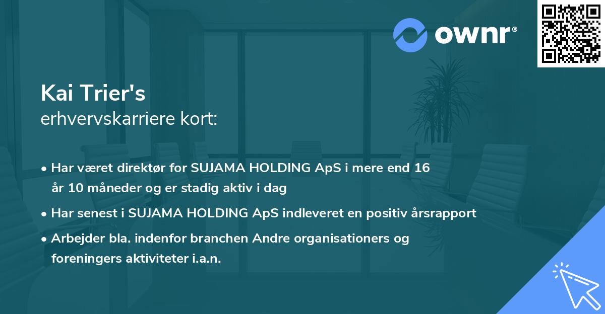 Kai Trier's erhvervskarriere kort