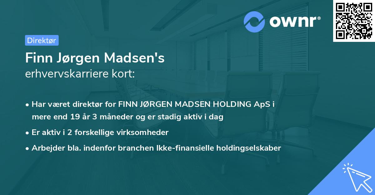 Finn Jørgen Madsen's erhvervskarriere kort
