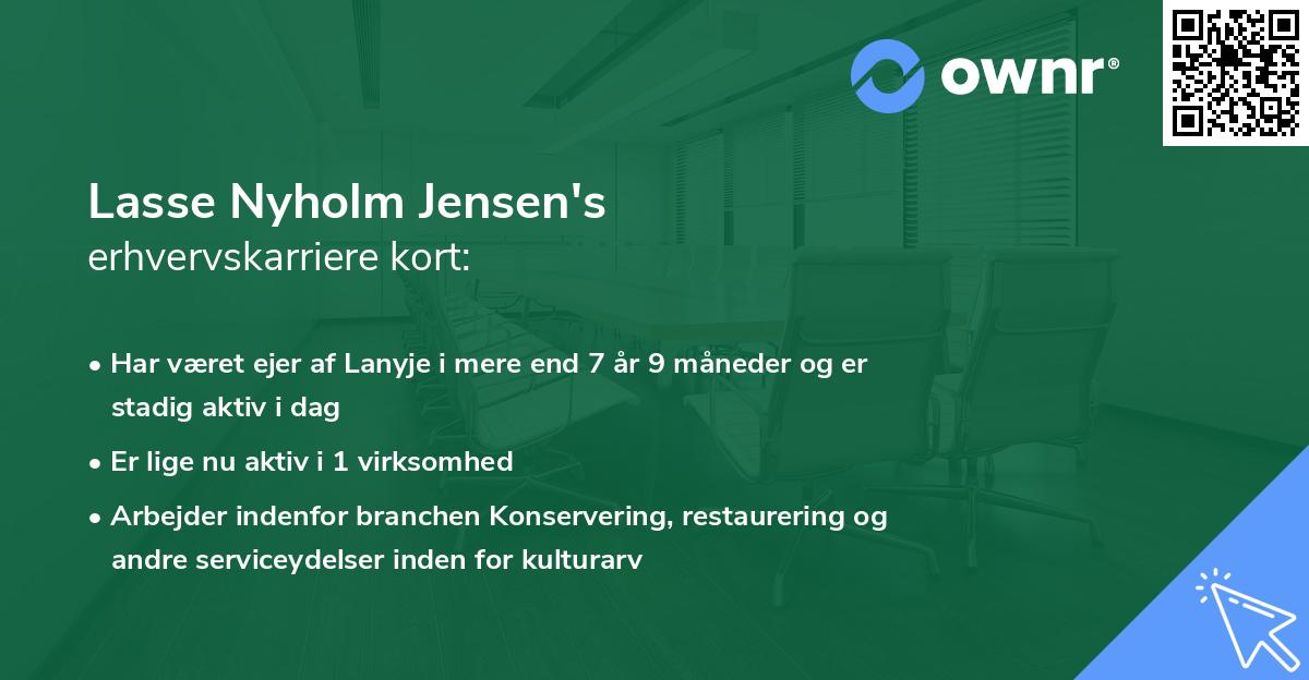 Lasse Nyholm Jensen's erhvervskarriere kort