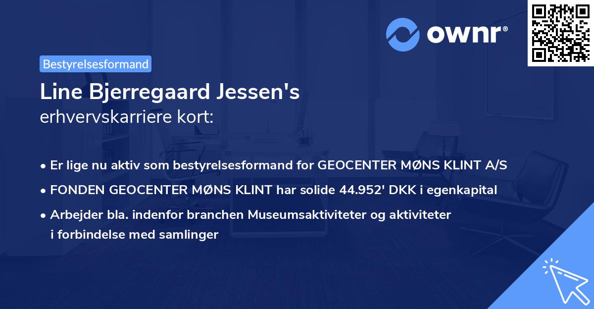 Line Bjerregaard Jessen's erhvervskarriere kort