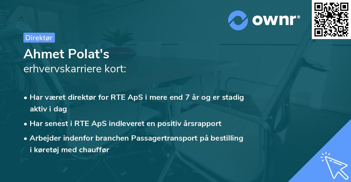 Ahmet Polat's erhvervskarriere kort