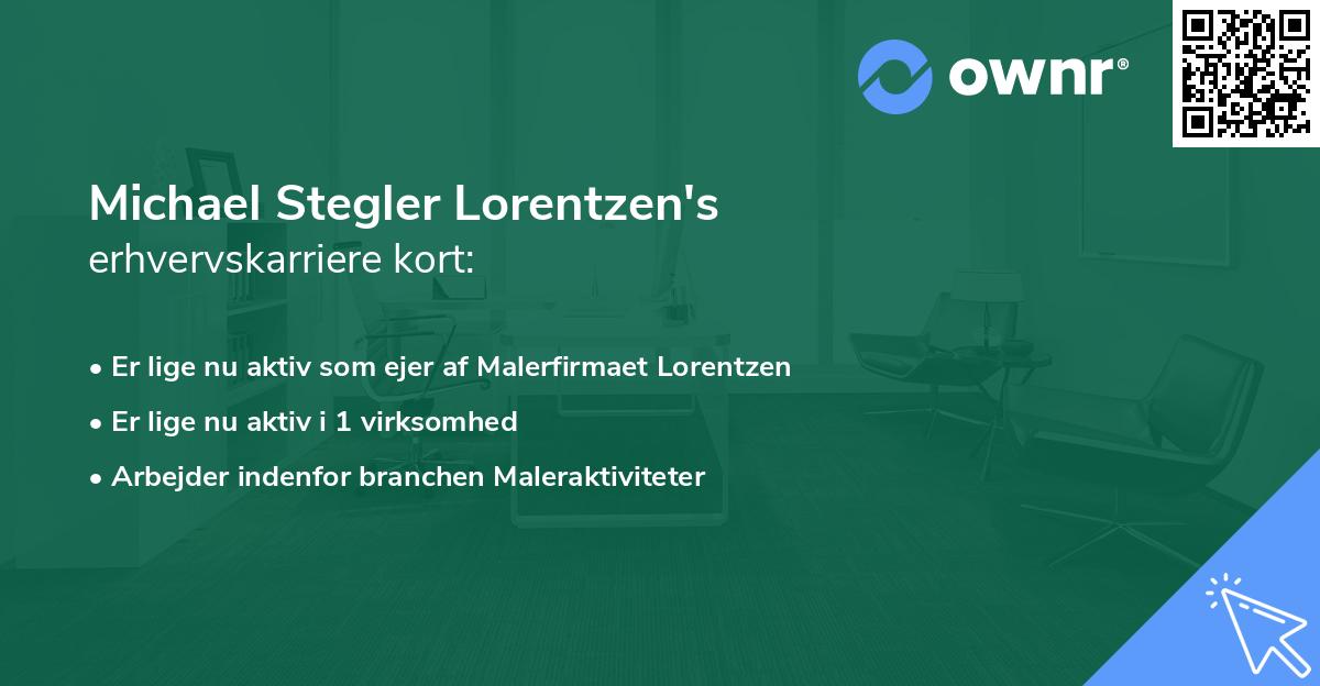 Michael Stegler Lorentzen's erhvervskarriere kort