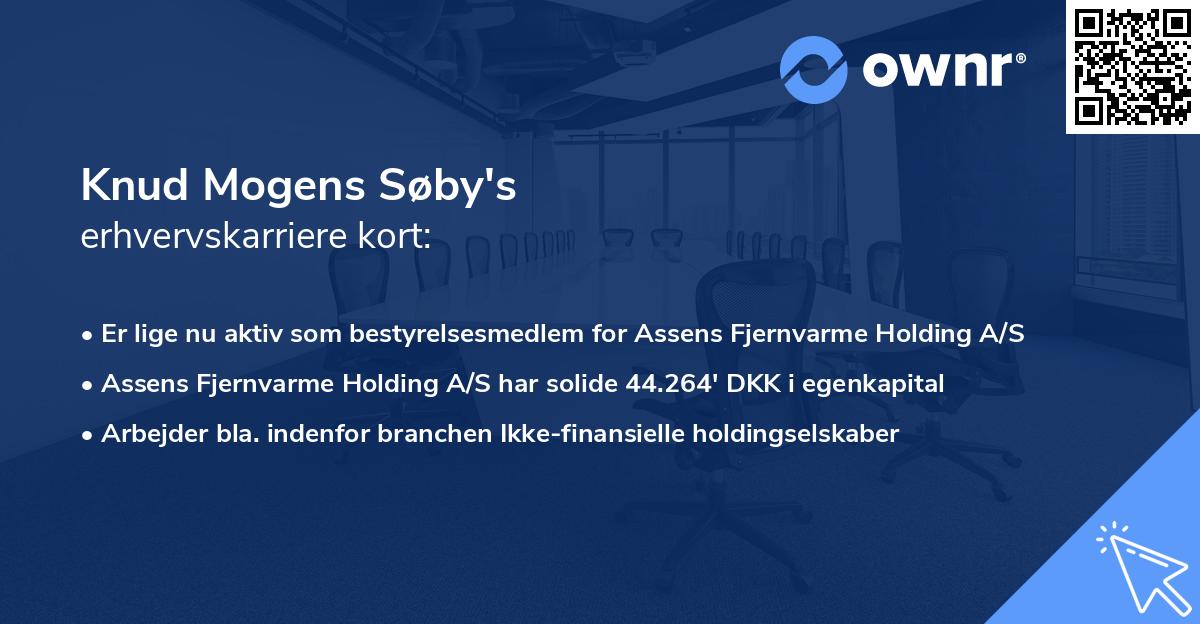 Knud Mogens Søby's erhvervskarriere kort
