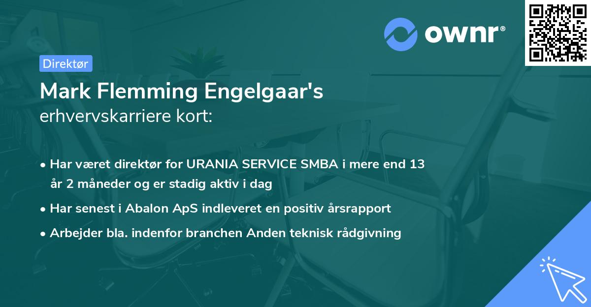 Mark Flemming Engelgaar's erhvervskarriere kort