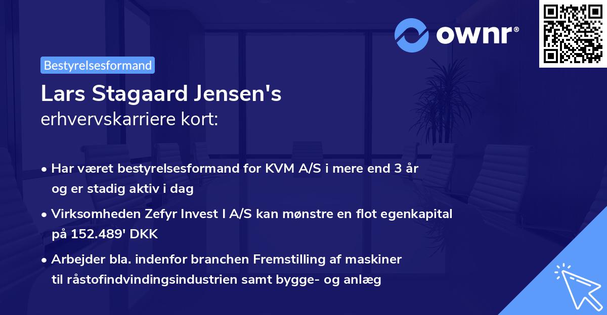 Lars Stagaard Jensen's erhvervskarriere kort