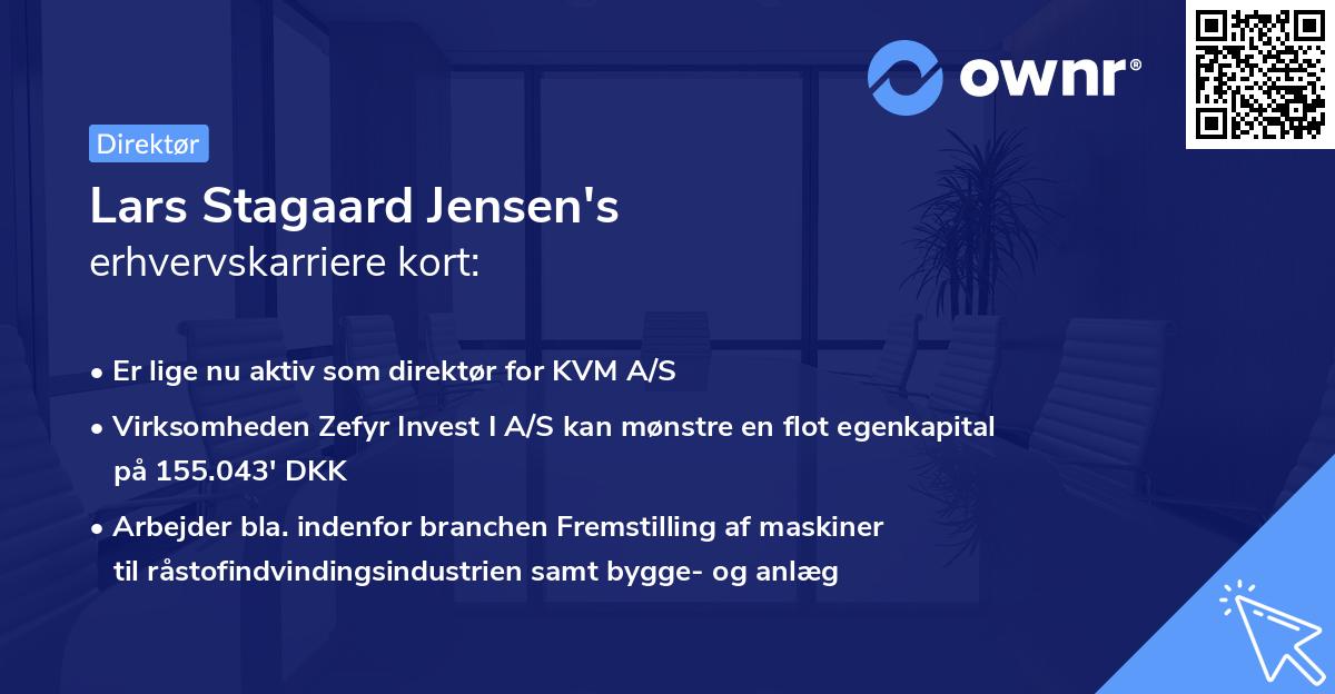 Lars Stagaard Jensen's erhvervskarriere kort