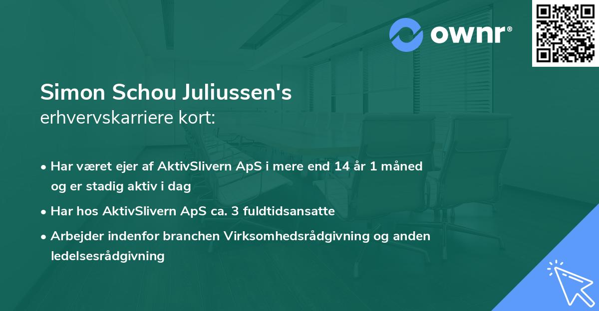 Simon Schou Juliussen's erhvervskarriere kort