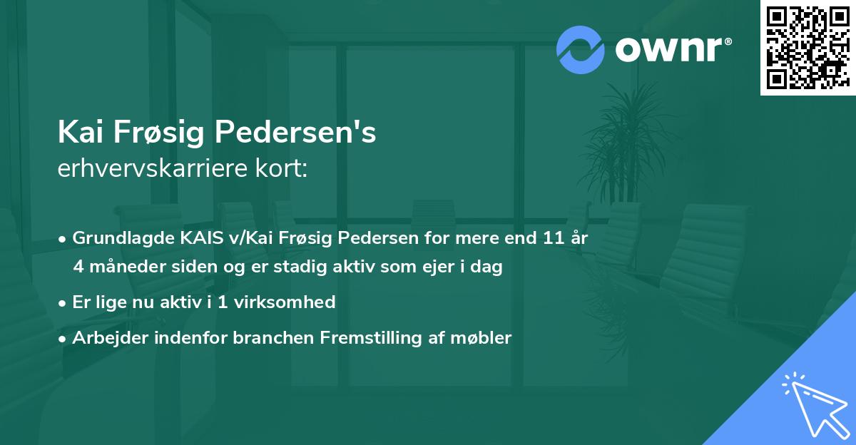 Kai Frøsig Pedersen's erhvervskarriere kort