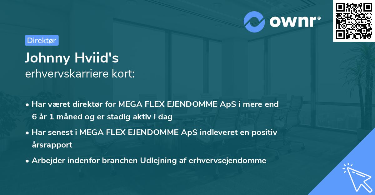 Johnny Hviid's erhvervskarriere kort
