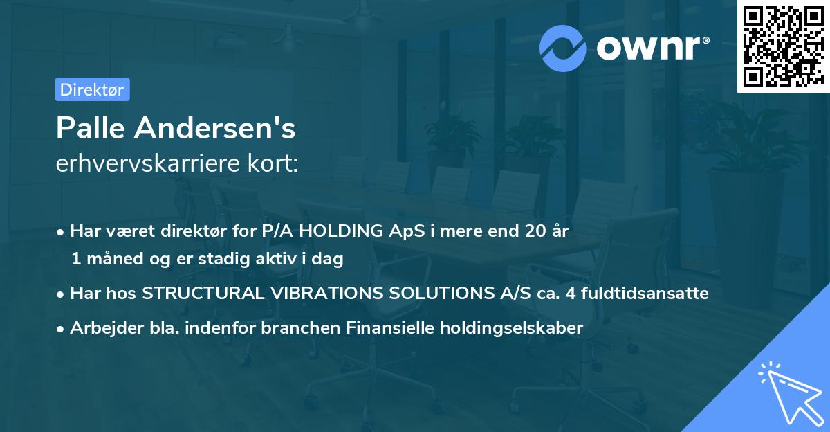 Palle Andersen's erhvervskarriere kort