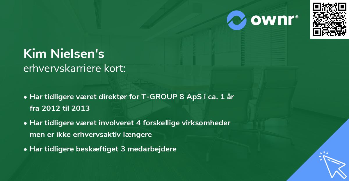 Kim Nielsen's erhvervskarriere kort