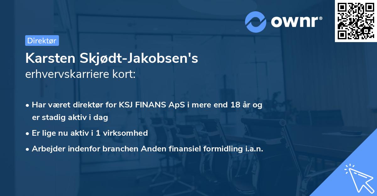 Karsten Skjødt-Jakobsen's erhvervskarriere kort