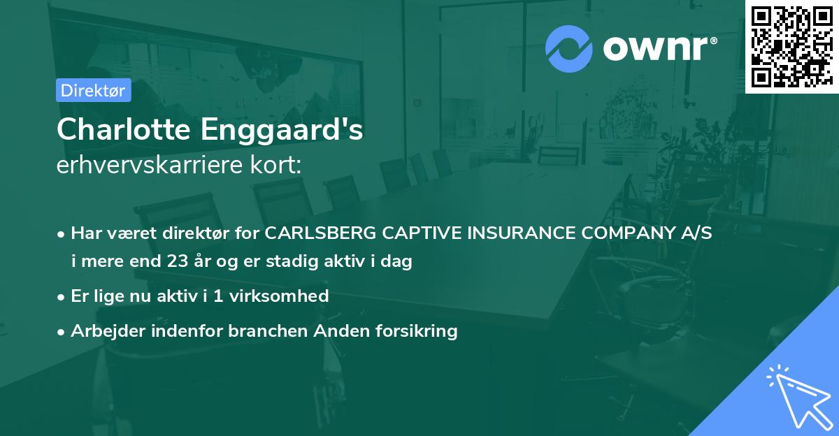 Charlotte Enggaard's erhvervskarriere kort