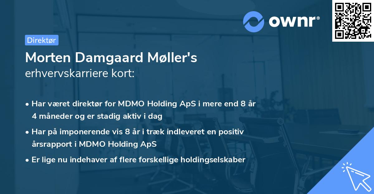 Morten Damgaard Møller's erhvervskarriere kort