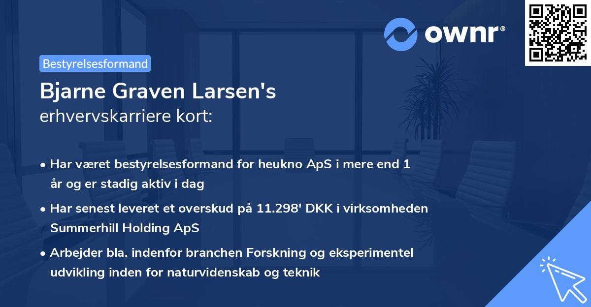 Bjarne Graven Larsen's erhvervskarriere kort