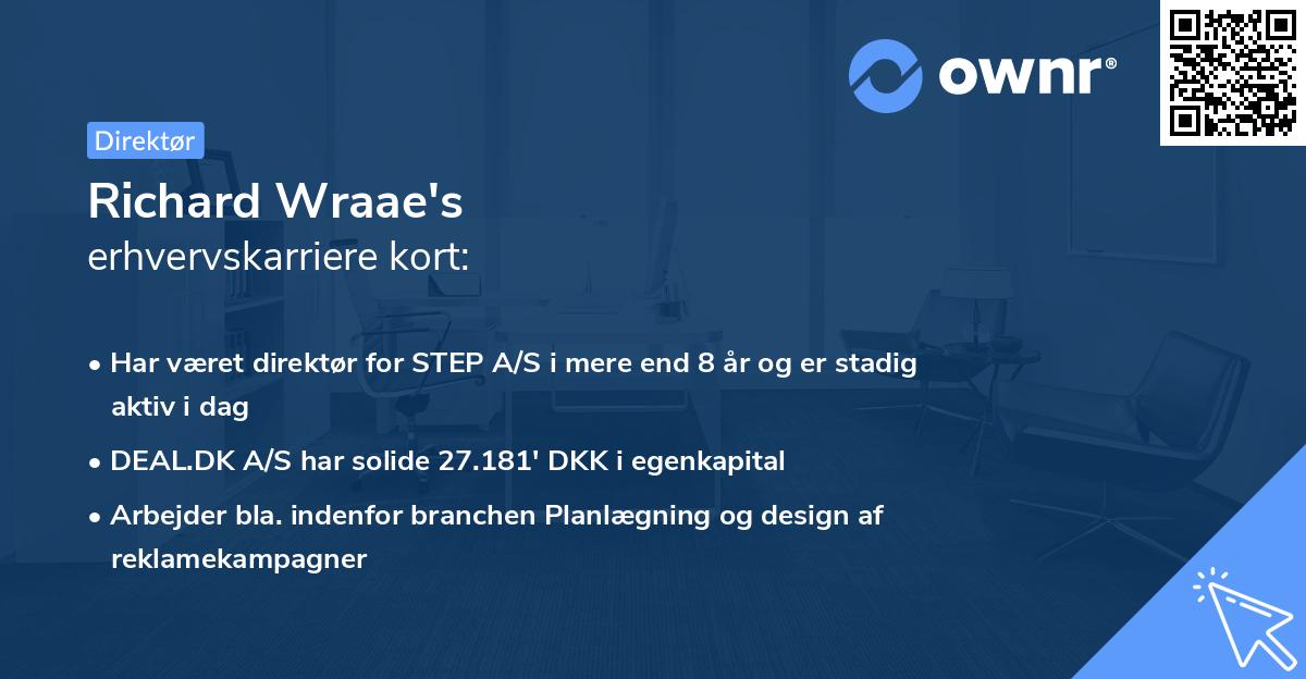 Richard Wraae's erhvervskarriere kort