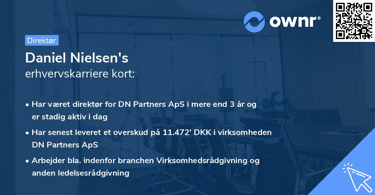 Daniel Nielsen's erhvervskarriere kort