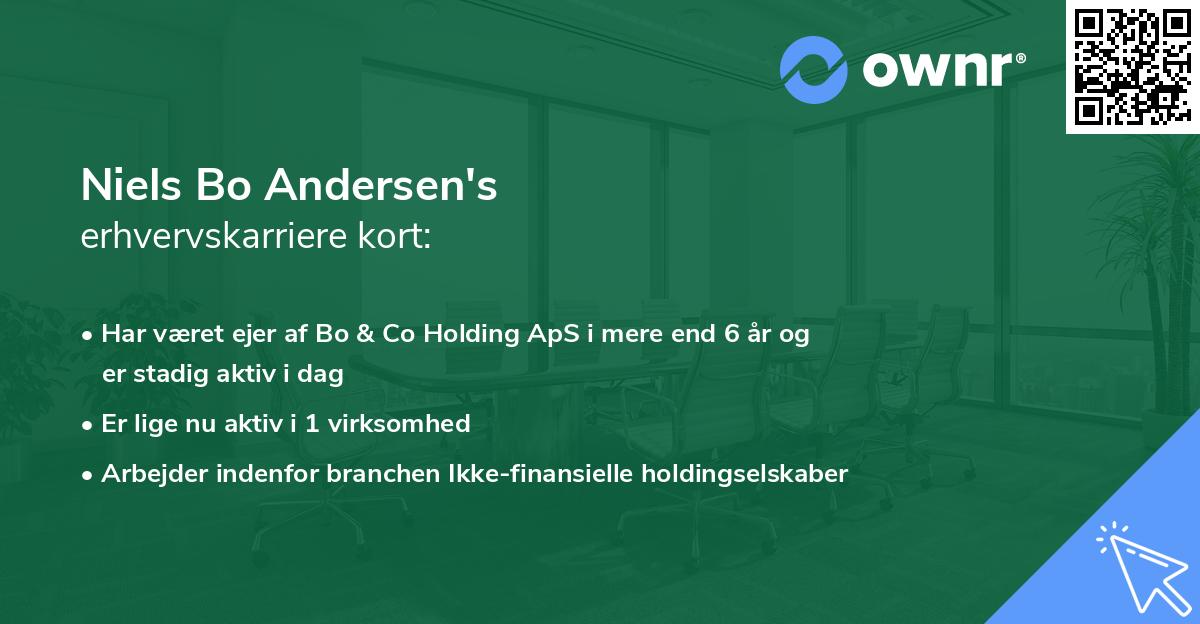 Niels Bo Andersen's erhvervskarriere kort